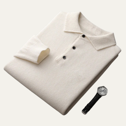 Men’s Smooth Knit Polo Sweater