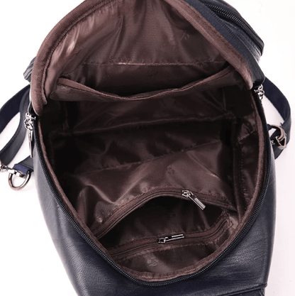 Premium Water-Resistant Leather Backpack for Women