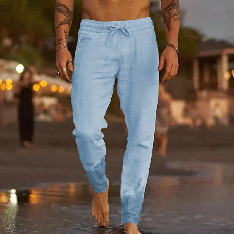 Men's Linen Trousers: Maiko Casual Style
