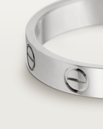 Aria - Unisex ring in silver, size 1, zinc alloy