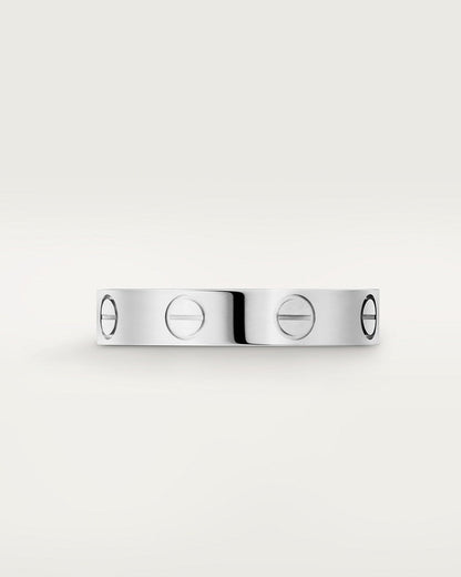 Aria - Unisex ring in silver, size 1, zinc alloy