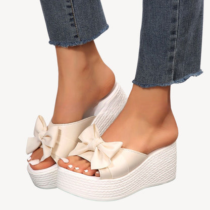 Women's Orthopedic Bow Knot Wedge Sandals
