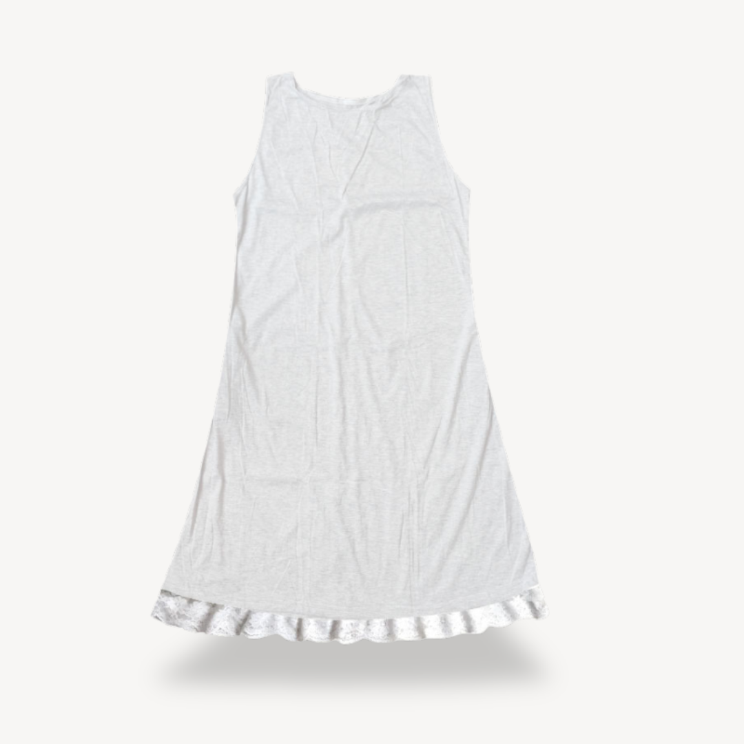 Women's Cotton Lace Hem Dress