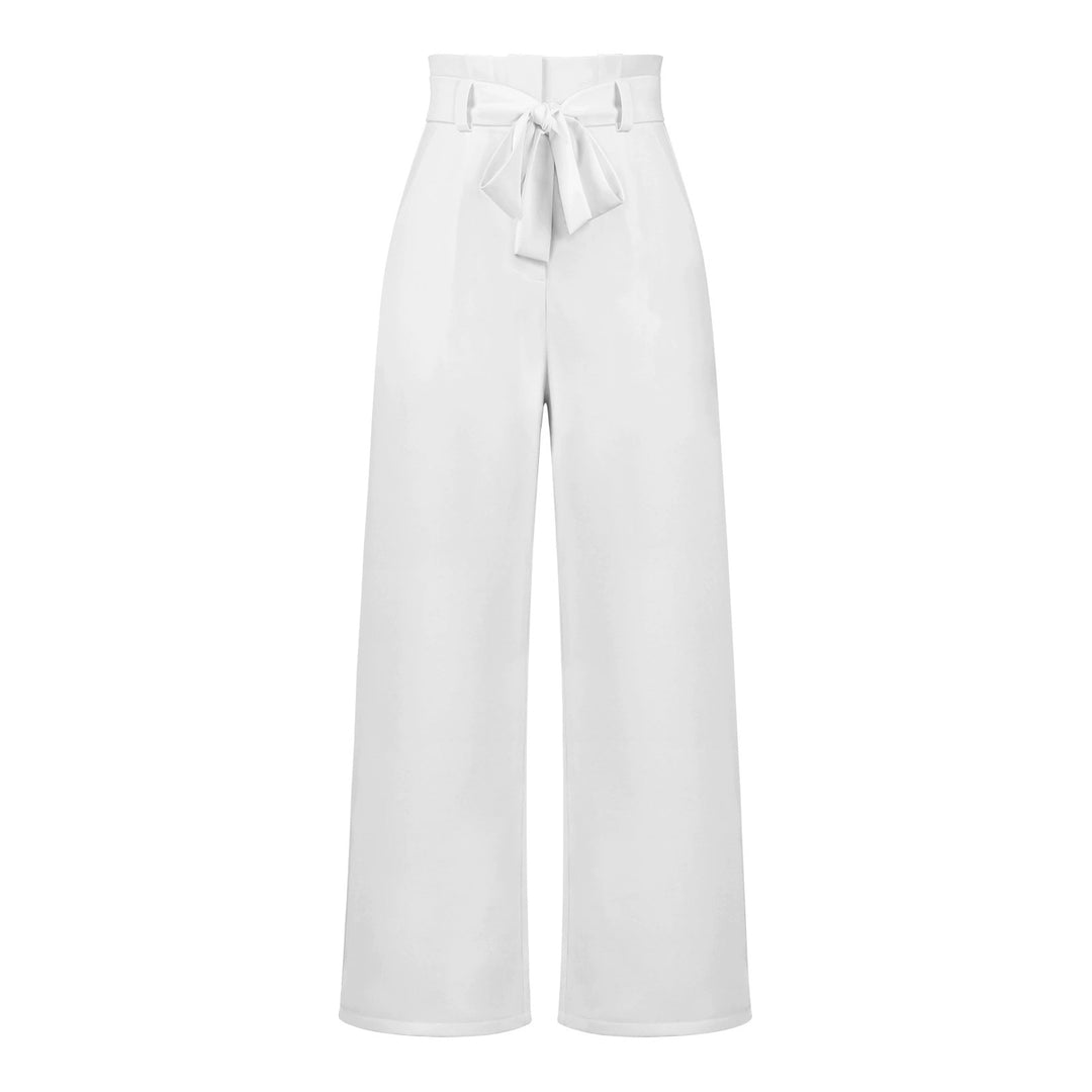 Tie Waist High-Waisted Trousers for women