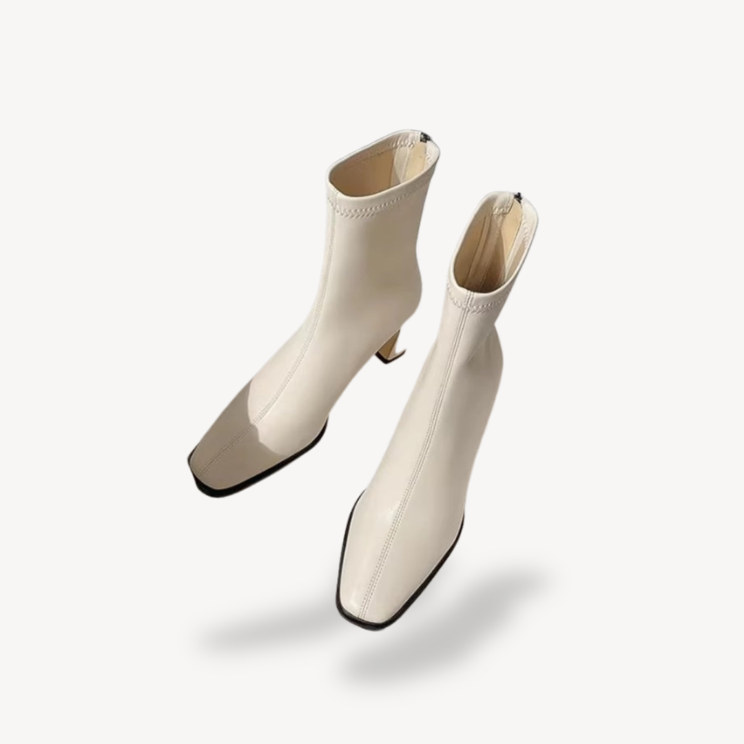 Orthopedic Square Toe Ankle Boots