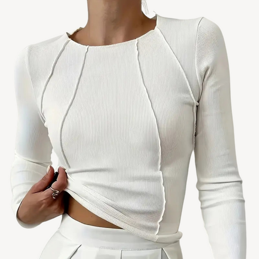Women’s Ribbed Long-Sleeve Top