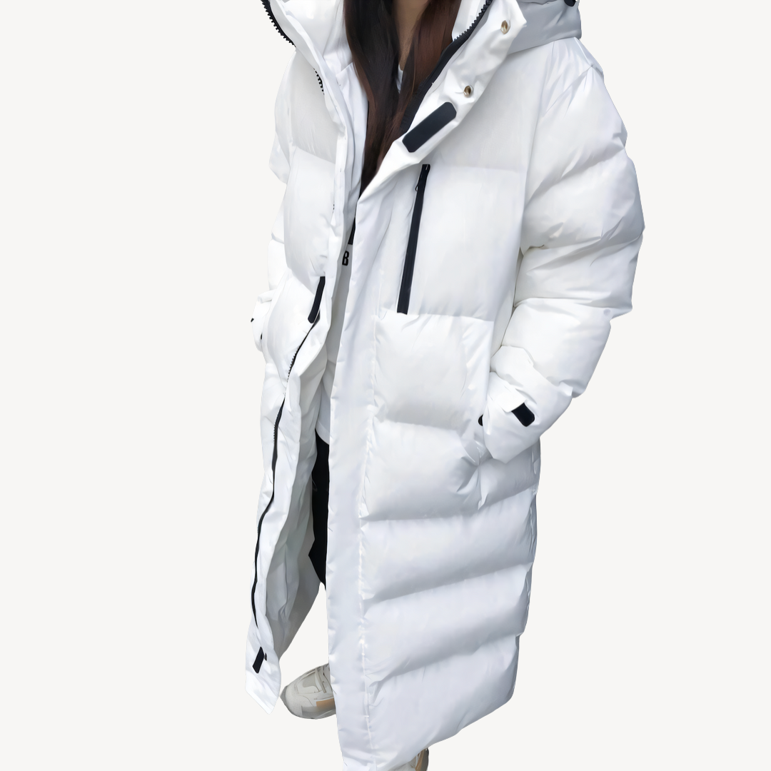 Puffer Coat with Hood for Women