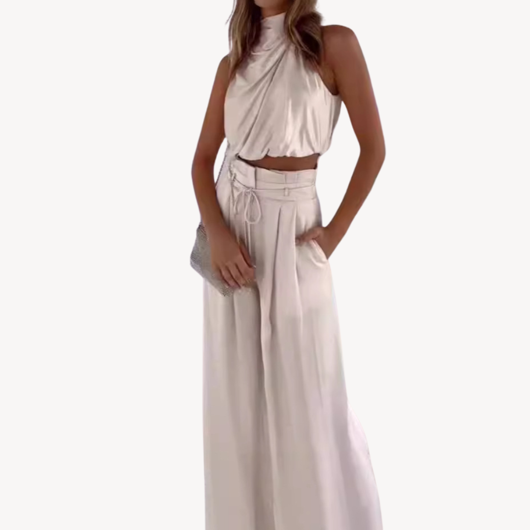 Women's Satin Two-Piece Set