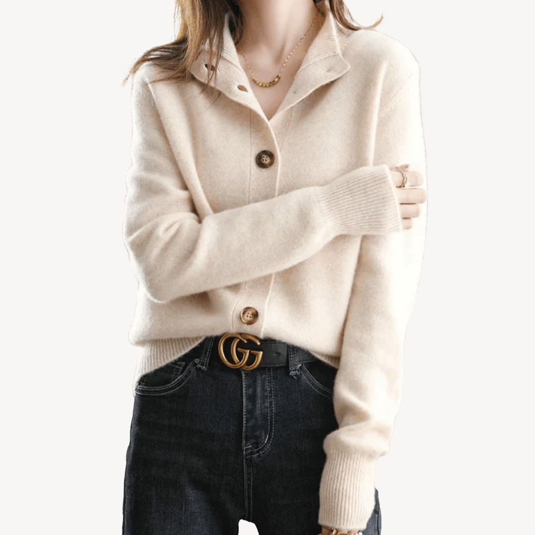 Cashmere Button-Down Sweater