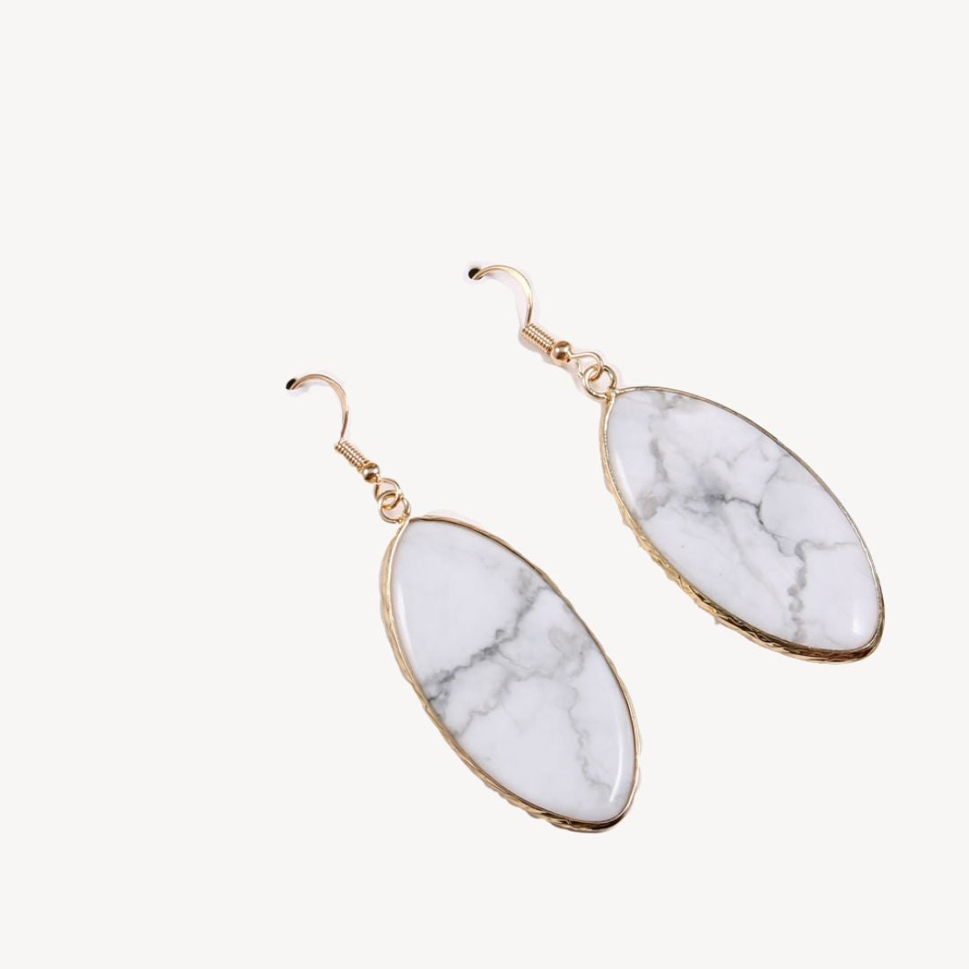 Gemstone Drop Earrings