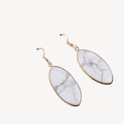 Gemstone Drop Earrings