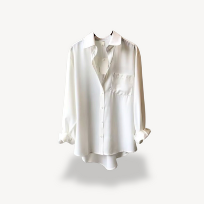 Women's Button-Down Satin Shirt