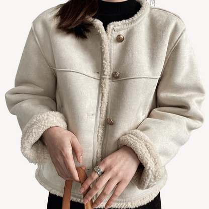 Women’s Faux Fur Trim Fleece Lined Jacket