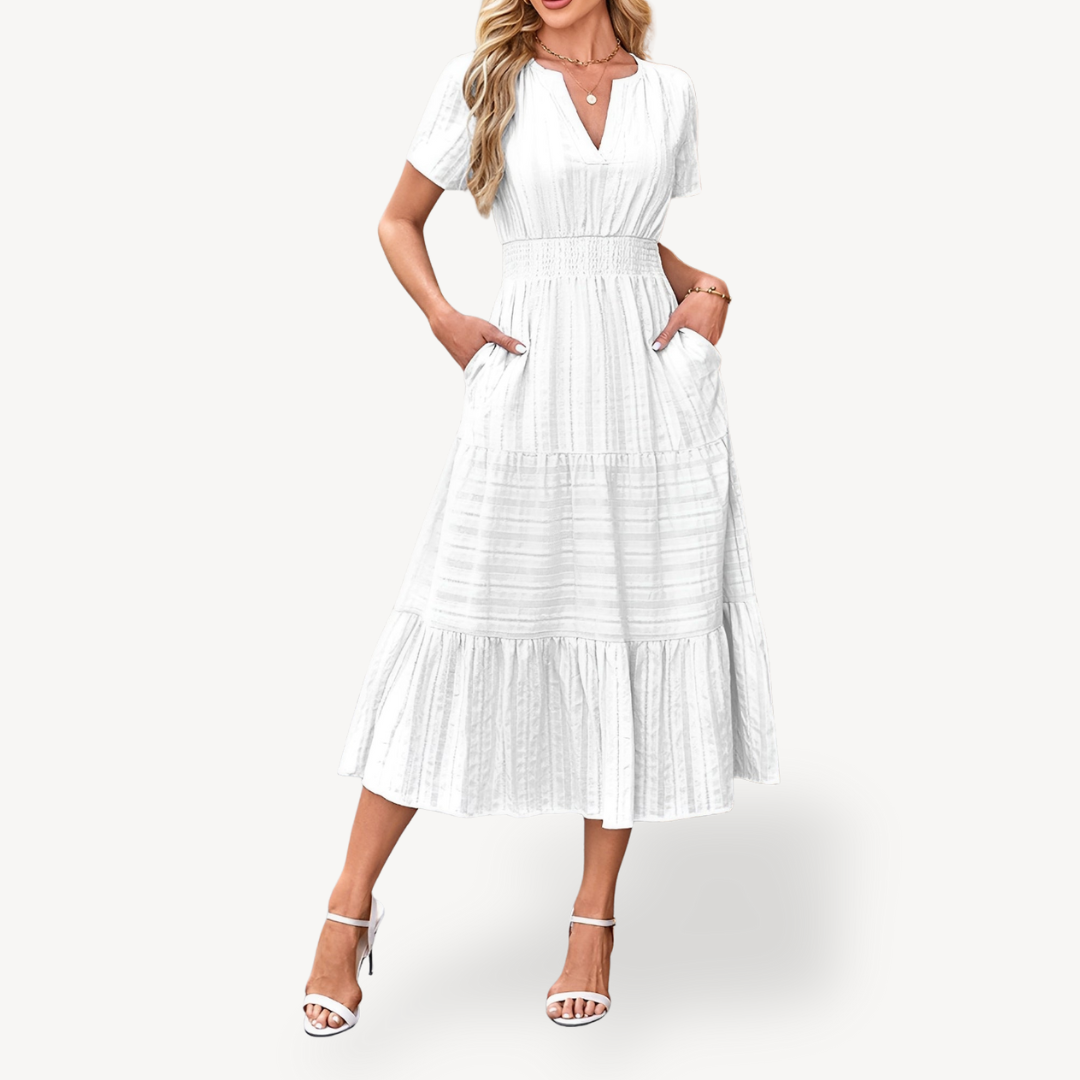 Tiered Midi Dress for Women