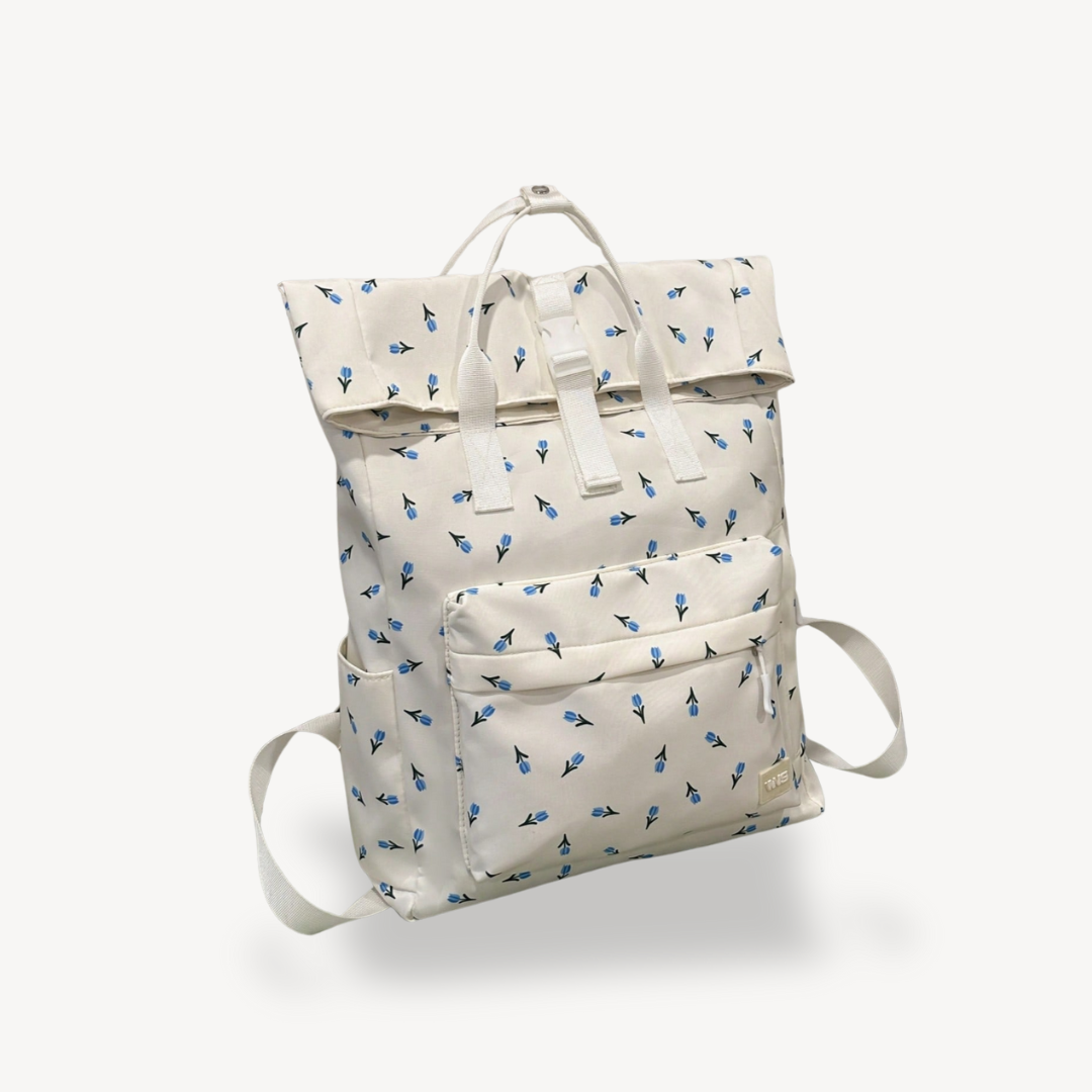 Women's Polyester Roll Top Backpack
