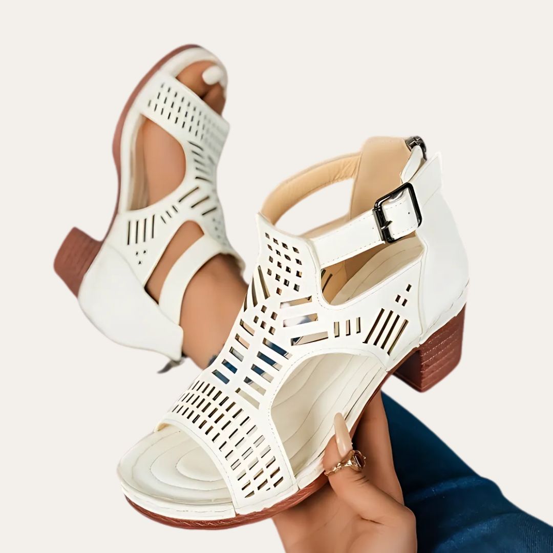Women's Wedge Sandals with Cutouts