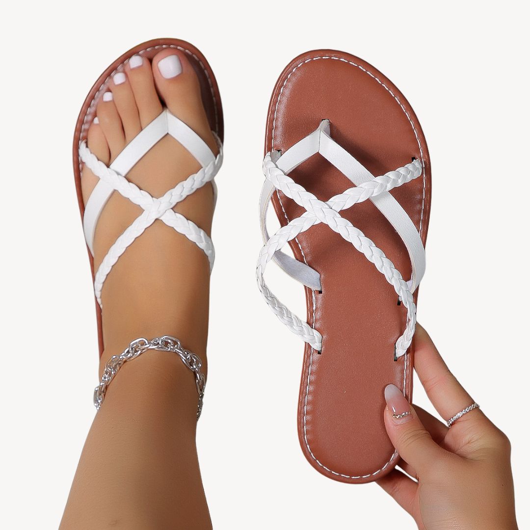 Women's Braided Orthopedic Flat Sandals