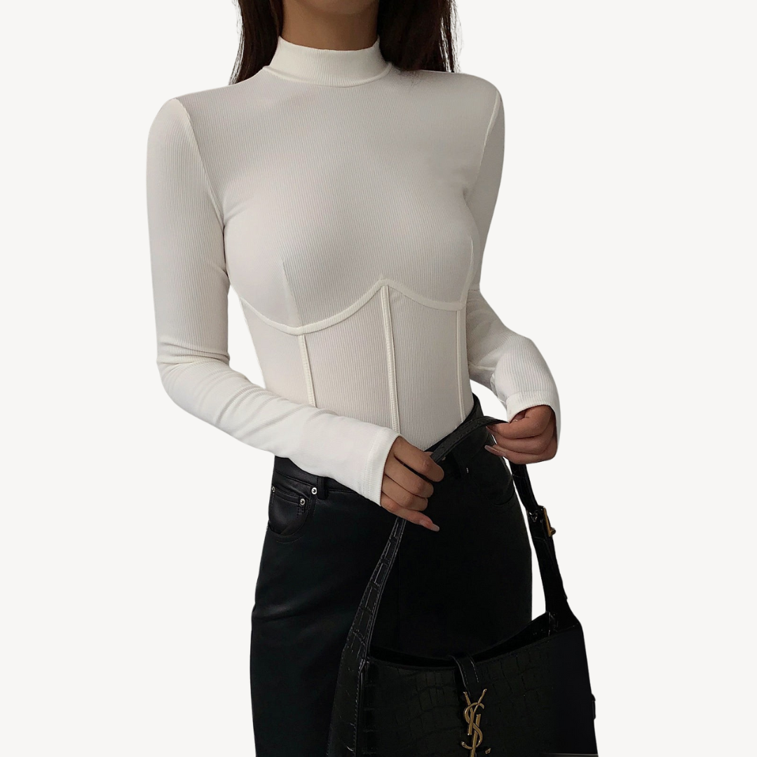 Ribbed Corset Top for Women