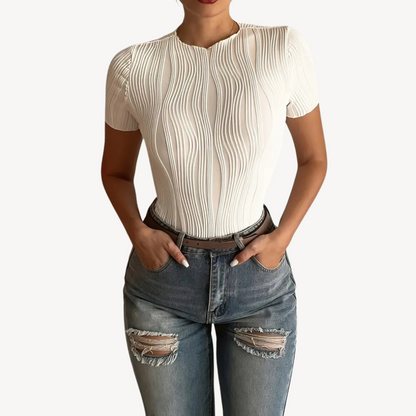 Ribbed Sculpting Top for Women