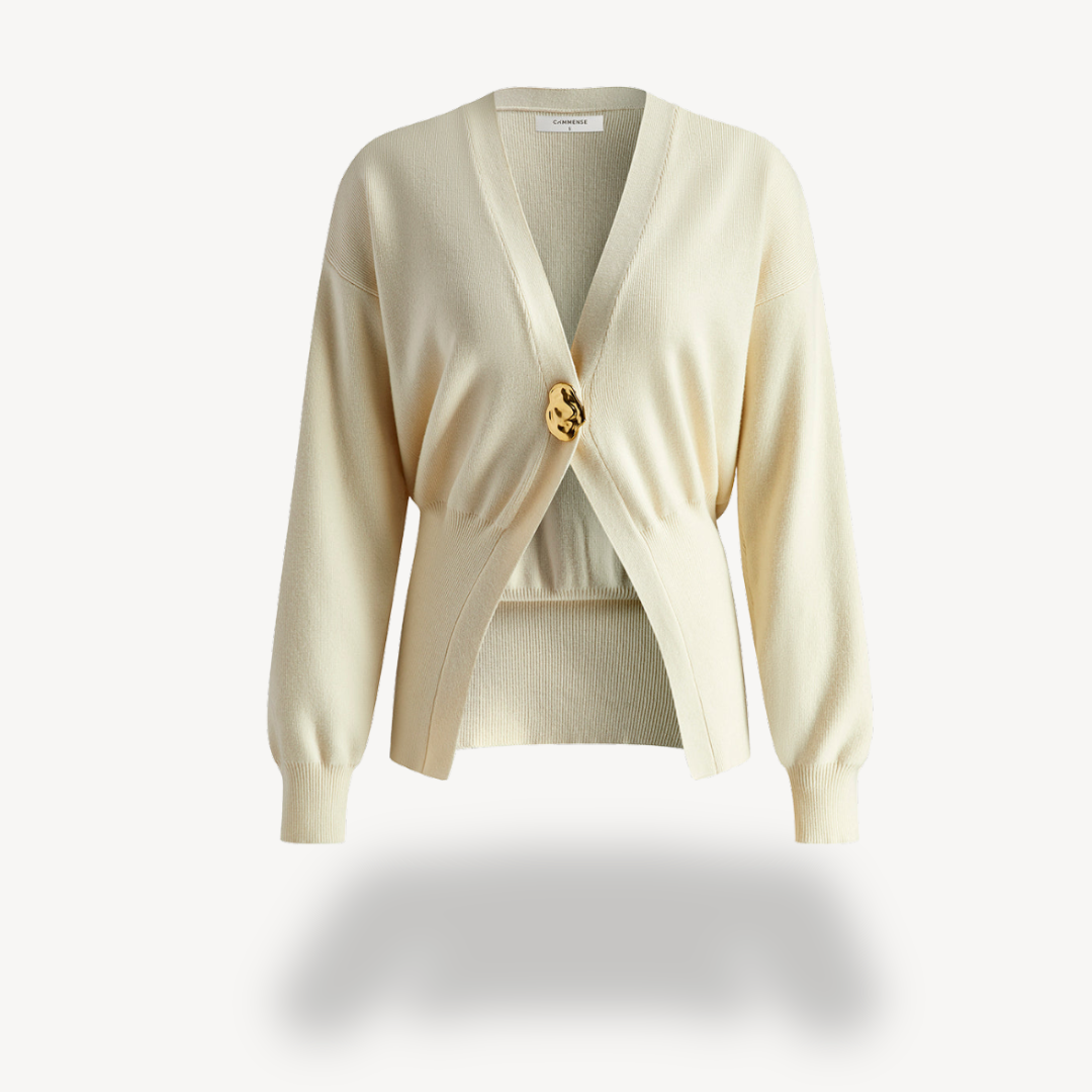 Women's Knit V-Neck Cardigan Sweater