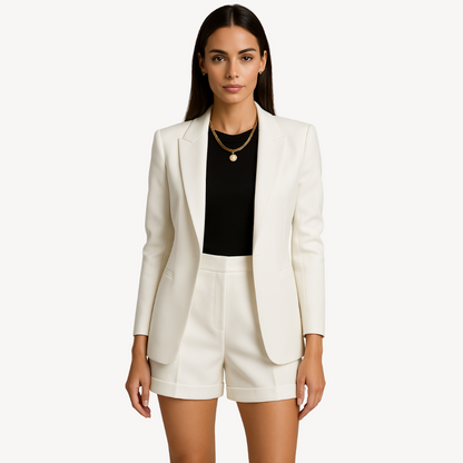 Women’s Blazer & Shorts Set – Stylish Casual Suit