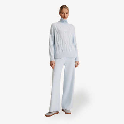 Cable Knit Sweater and Pants Set