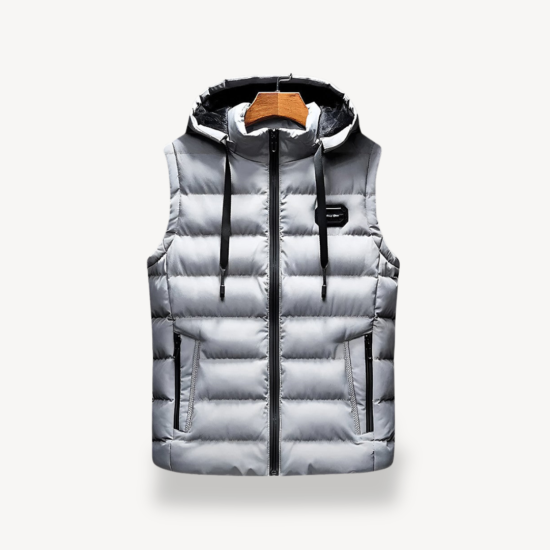 Men's Puffer Vest with Hood