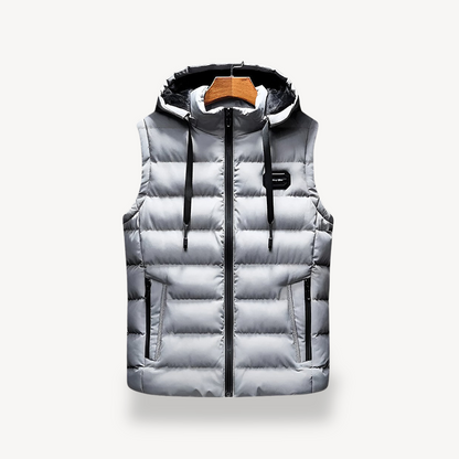 Men's Puffer Vest with Hood