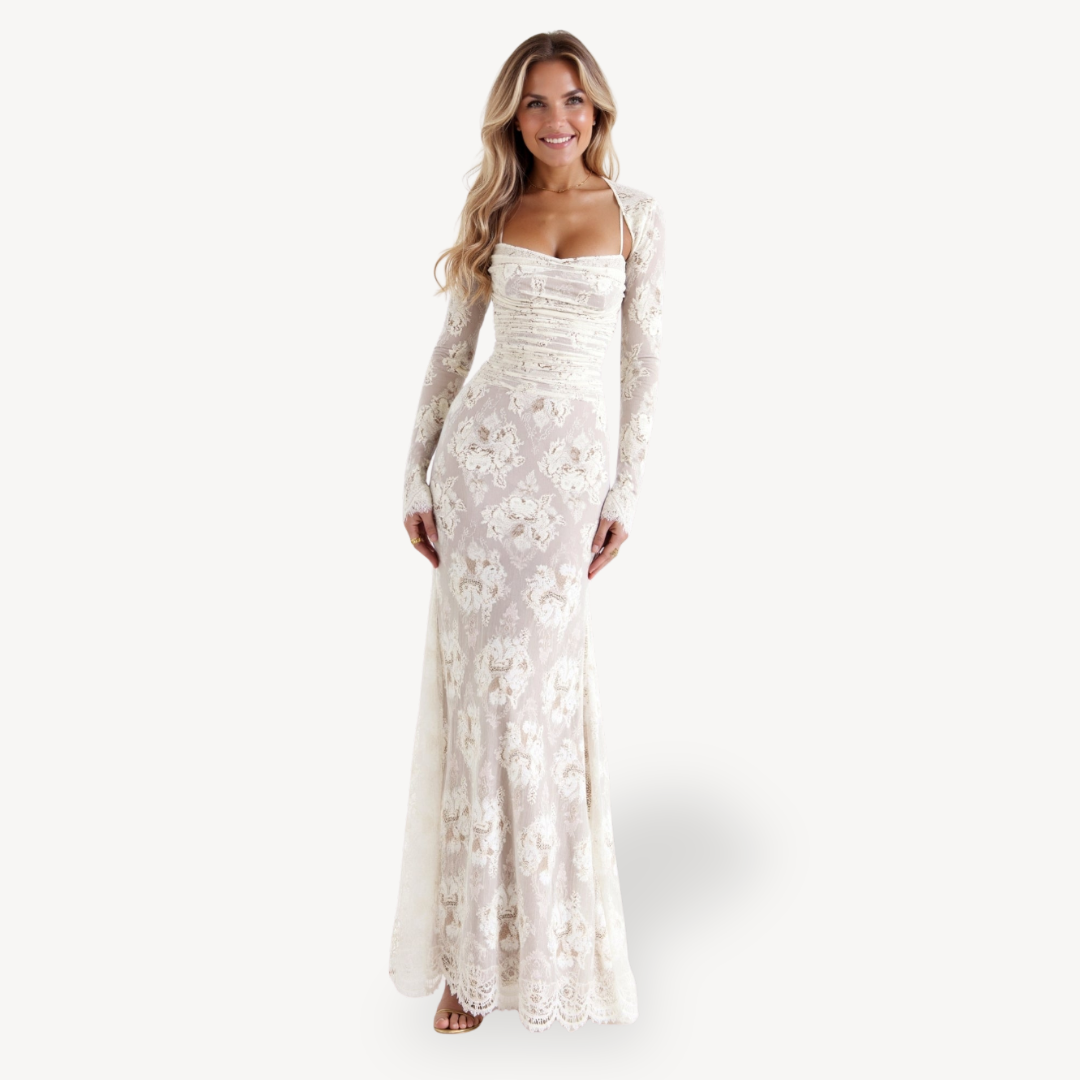 Women's Lace Dress Long Sleeve