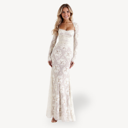 Women's Lace Dress Long Sleeve