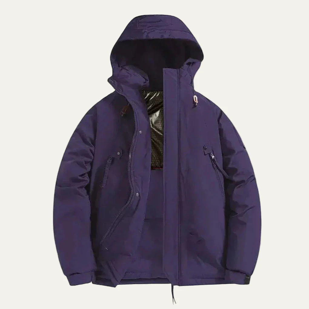 Men’s Thickened Warm Hooded Winter Parka