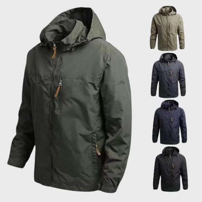 Men’s Functional Outdoor Hooded Zip Up Jacket