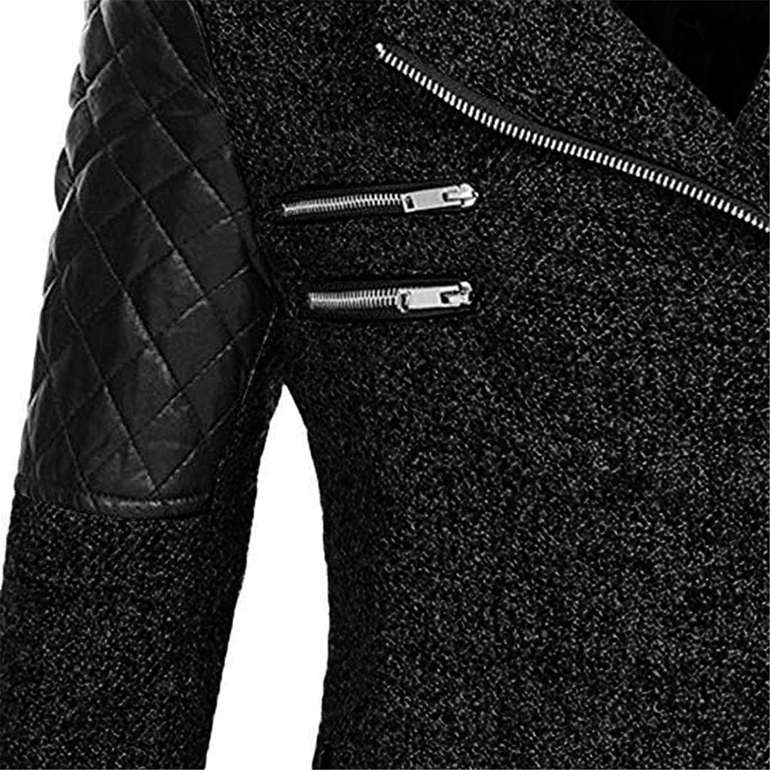 Women’s Mid Length Asymmetrical Zip Winter Coat