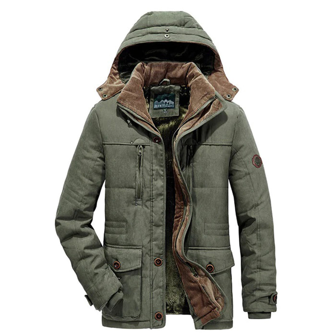Warm Men's Winter Jacket with Fleece - Everest