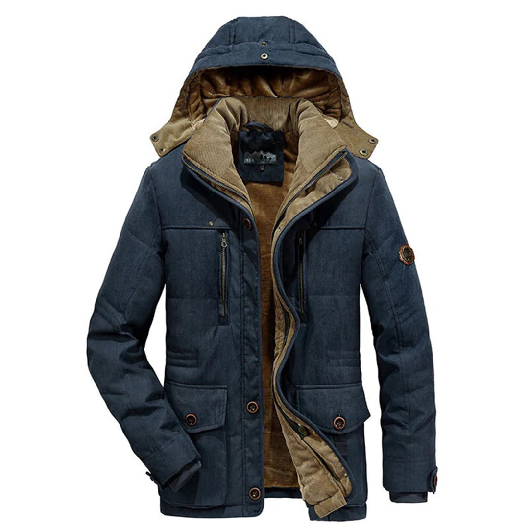 Warm Men's Winter Jacket with Fleece - Everest