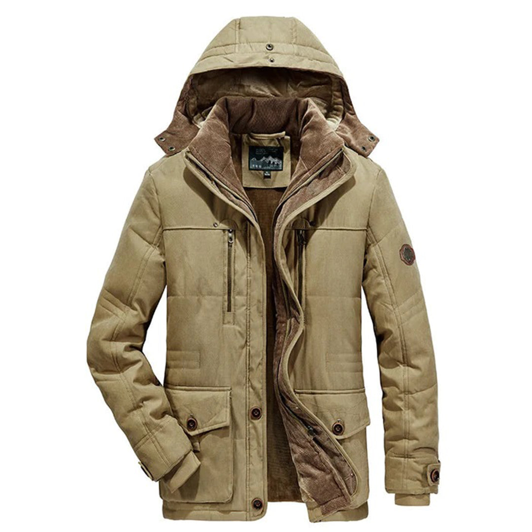 Warm Men's Winter Jacket with Fleece - Everest