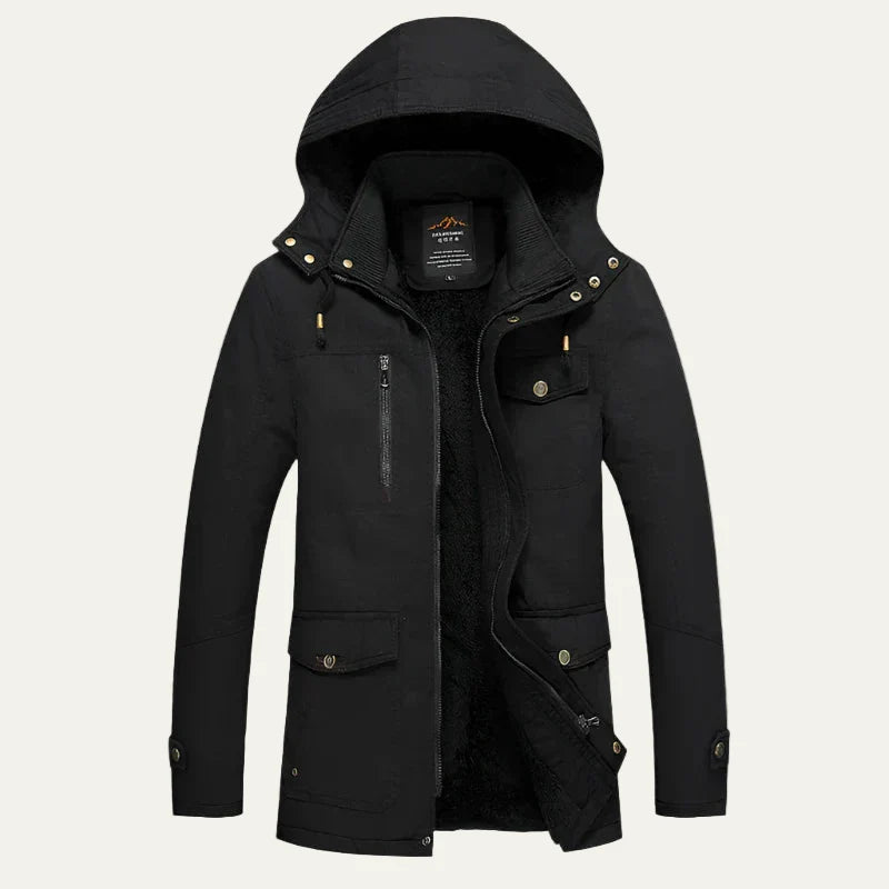 Men’s Plush Lined Heavy Duty Outdoor Parka