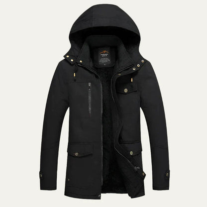 Men’s Plush Lined Heavy Duty Outdoor Parka