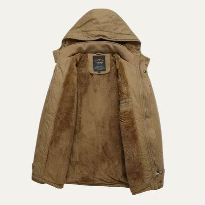 Men’s Plush Lined Heavy Duty Outdoor Parka