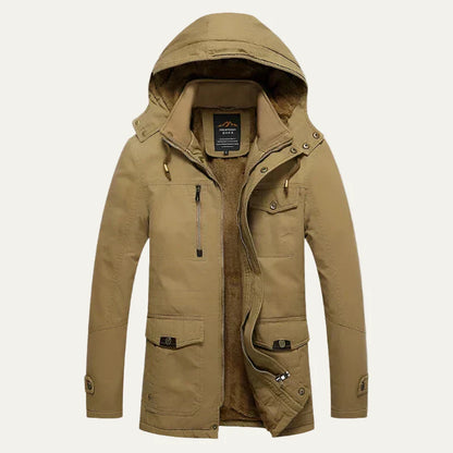 Men’s Plush Lined Heavy Duty Outdoor Parka