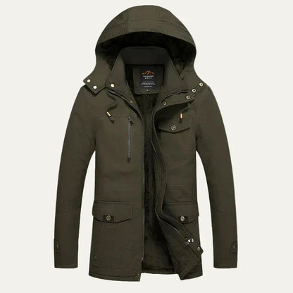 Men’s Plush Lined Heavy Duty Outdoor Parka