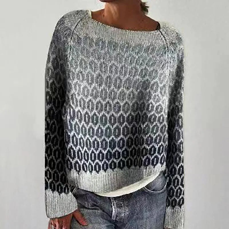 Warm Women's Jumper with Stylish Details - Nova