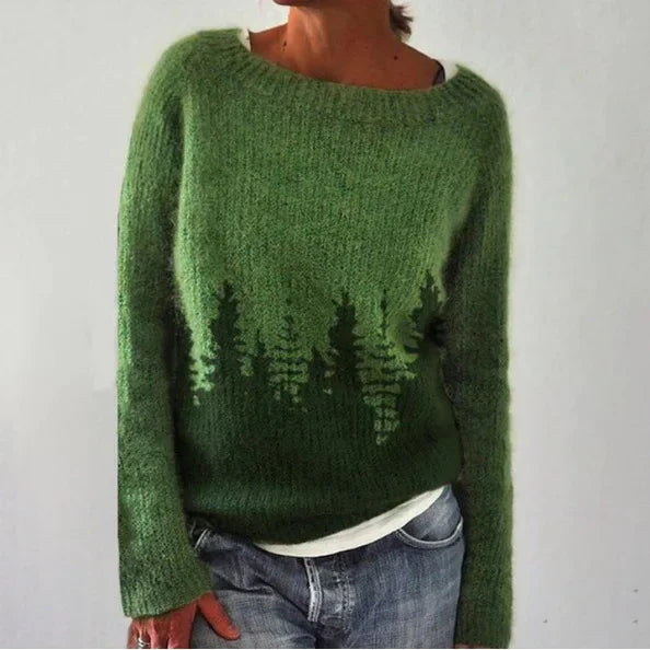 Warm Women's Jumper with Stylish Details - Nova