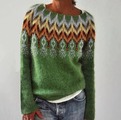 Warm Women's Jumper with Stylish Details - Nova