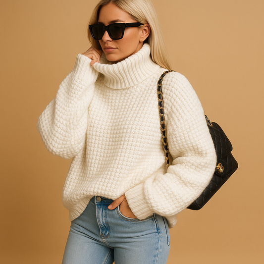 Cozy Women's Knit Sweater | Soft Chunky Winter Jumper - BritishElegance