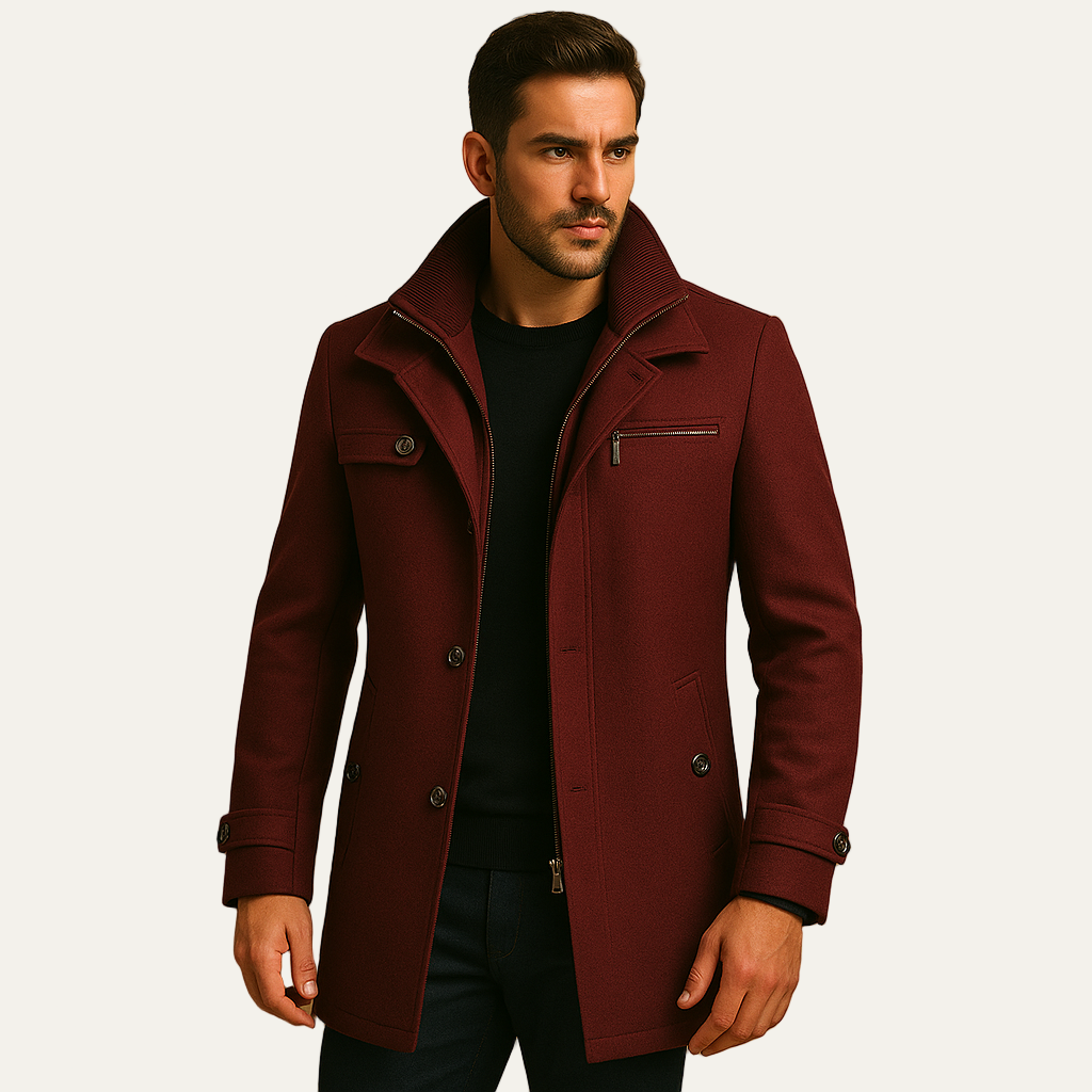 Men’s Winter Full Length Hooded Puffer Coat