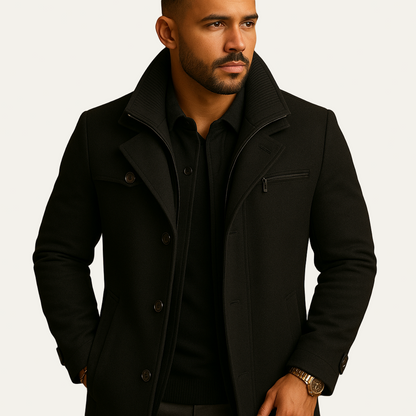 Men’s Winter Full Length Hooded Puffer Coat