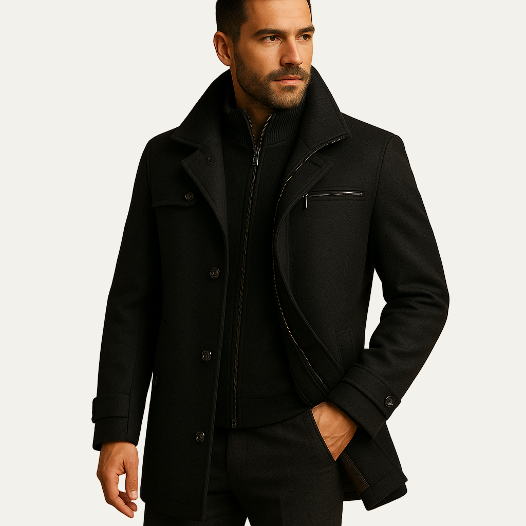 Men’s Winter Full Length Hooded Puffer Coat