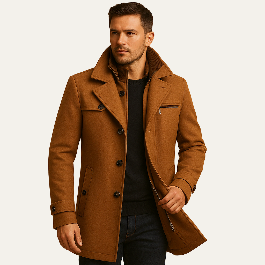 Men’s Winter Full Length Hooded Puffer Coat