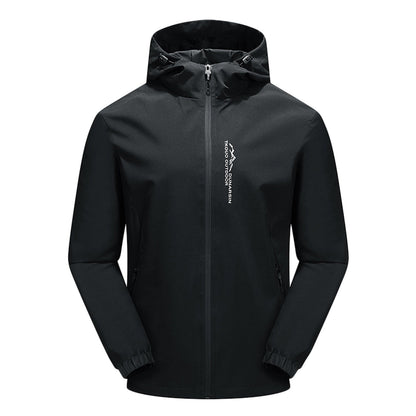 Waterproof and Windproof Outdoor Jacket with Hood - EcoShield